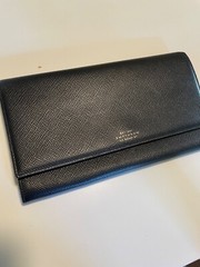Smythson Cross-Grain Leather Travel Wallet