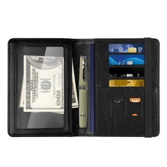 US Passport Holder Leather RFID Blocking Cover Leather Travel Wallet Case Card