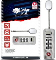 TSA Approved 3-Digit Lock for Secure Zippered Luggage, Tent, Gun Case, Backpack