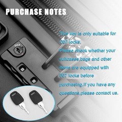2PCS 007 Master Luggage Key,for TSA Approved Luggage Lock,Suitcase Luggage Lock