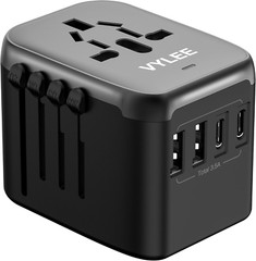 Universal International Power Travel Plug Adapter, 5 in 1 European Travel Plu…