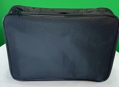 Black Travel Organizer Carry Case Packing Cube Zipper Bag w Handle Mesh Pockets