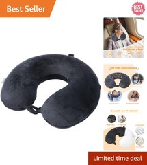 Super Lightweight U-Shaped Memory Foam Pillow for Comfortable Travel & Home Use