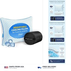 Small Cooling Memory Foam Pillow for Travel & Camping, Compressible Original …
