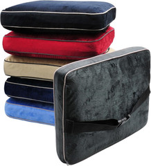 BCOSQPBUF Square Memory Foam Buckle Pillow, Assorted Colors