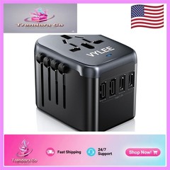 Universal 5 in 1 Travel Adapter – Lightweight Charger for Global Adventures