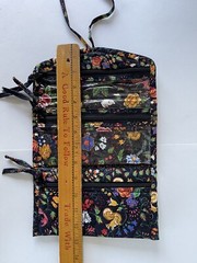 2 Handmade TRAVEL CASE Roll Tri-Fold Folding Zipper JEWELRY Cases BEAUTY PRODUCT