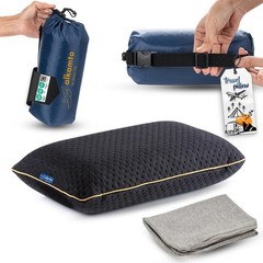 Travel & Camping Comfortable Memory Foam Pillow – Easy to Carry Portable Bag …