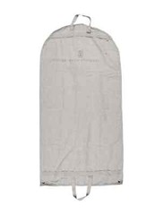 NEW BRUNELLO CUCINELLI 55 x 90cm LOGO GARMENT BAG 100% COTTON GRAY