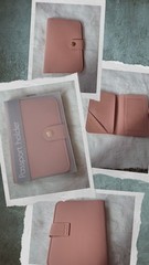 Slim Passport Cover Holder w/Snap Closure ▪︎Business/Credit Card▪︎ Dusty Rose