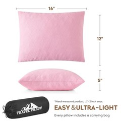 Memory Foam Travel Pillow Camping Backpacking Hiking