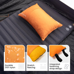 Wilddream Camping Pillow, Shredded Small Memory Foam Pillow, Compact, Easy Clean