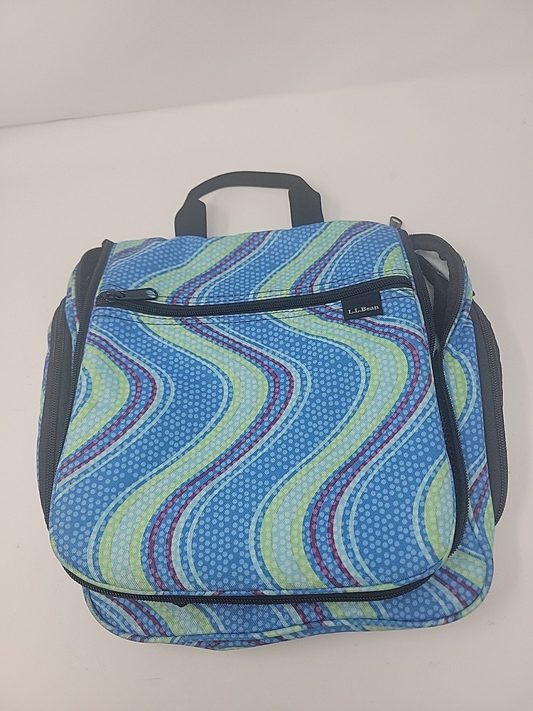 L.L. BEAN PERSONAL ORGANIZER TOILETRY BAG, HOOK, MIRROR, POCKETS