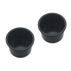 FDXGYH 2 PCS Cup Holder Insert Replacement Drop in Beverage Drink Black