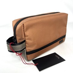 TUMI Travel Kit Medium Accessory Pouch Cider Sand