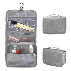 Toiletry Bag Multiple Compartments 2-Sections 9.5″x7.5″x3.5″ Black NEW