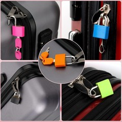 5 Pcs Suitcase Locks, Mini Padlocks, Durable, Multicolor, Key Lock