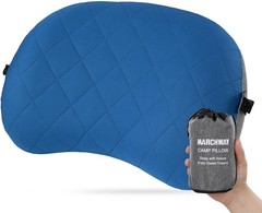 MARCHWAY Ultralight Inflatable Camping Pillow with 1 Count (Pack of 1), Blue