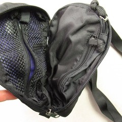 The North Face Purple Black Crossbody Travel Pouch Bag Passport ID Holder