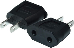 Socket Plug Adapter Europe EU Euro to US Travel Charger AC Power Converter 2PCS(