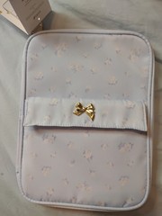 NWT LoveShackFancy x Target Everblooming Rosettes Tech Organizer Whisper Blue