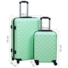 Hardcase Trolley Set 2 pcs Mint ABS