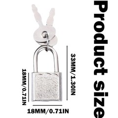 10Pcs Mini Cute Diary Padlock, Tiny Luggage Lock with Keys, Small Locks for J…