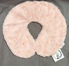 ASPYN GROVE Minky Super Soft. Light Pink Neck Travel Pillow Cover. Travel. New.