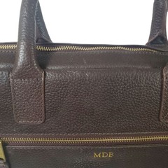 Mark & Graham Harvey Leather Briefcase Brown Laptop Bag Messenger Bag MONO MDB