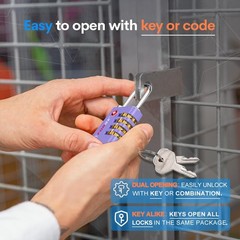 Forge Dual-Opening: Key or Combination Access Lock, TSA Approved Locks for Lu…