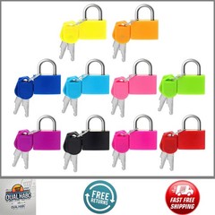 10 Pcs Suitcase Locks with Keys, Small Luggage Locks with Keys, Mini Keyed Padlo