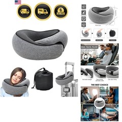 Travel Pillow Neck Pillow Memory Foam Airplane Neck Support Adjustable Travel…