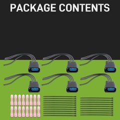 Ignition Coil Connector Plug Adapter Set of 6, Compatible with Honda Accord