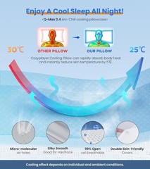 Queen Size Adjustable Cooling Pillow – Breathable Neck Support for All Sleepers