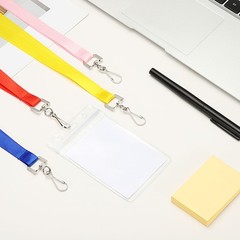 6Pack Lanyards for ID Badges, Lanyards for Keys, Mint Green