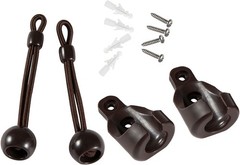 Universal Replacement Shade Bungee Kit for Exterior Sun 4.9W x 5.1H, Brown