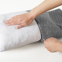 Premium Gray Memory Foam Pillow for Tent Camping, Road Trips, and Long Flights