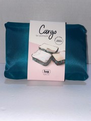 Lug Cargo 3pc Packing Cubes NWT Metallic Satin Teal Color