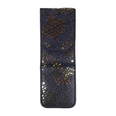 Monat Curling Flat Iron Case Purple Plum Gold Cheetah Print Insulated 14″x5