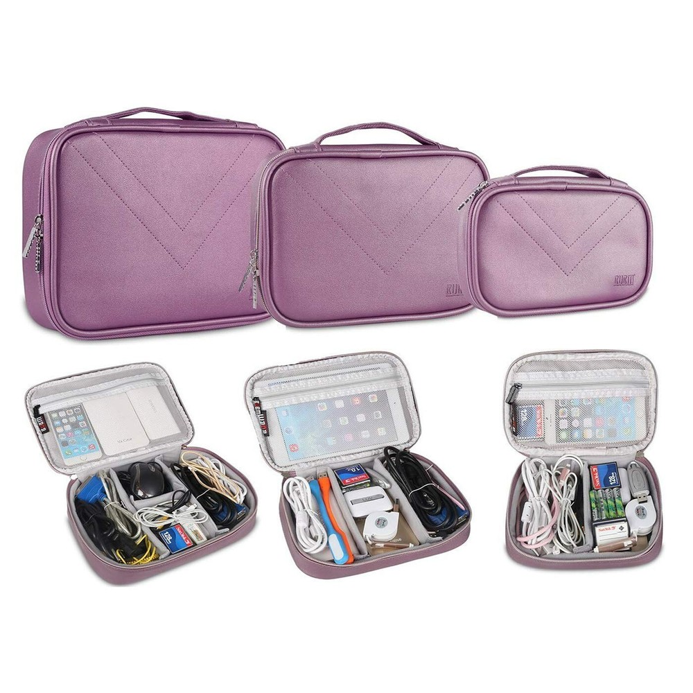 BUBM 3 Piece Set (S/M/L) Waterproof Travel Electronics Organizer Case