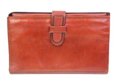 HANDCRAFTED BROWN GENUINE LEATHER LETTER PEN TICKETS PASSPORT TRAVEL ORGANIZER