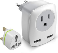 US to UK Travel Adapters & Voltage Converter