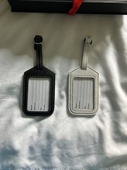 Mr&Mrs Luggage Tags&Passport Holder Set “Where There Is Love There Is Life” NIB!