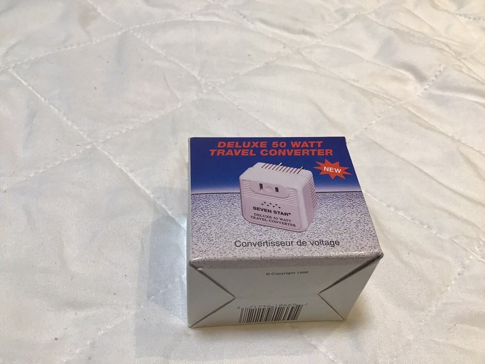 Seven Star 50W Step Down Transformer SS212 Travel Voltage Converter 220V to 110V