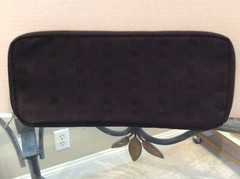 BALLY Black Nylon Travel Toiletry Pouch Make Up Cosmetic Case Clutch Tie Case