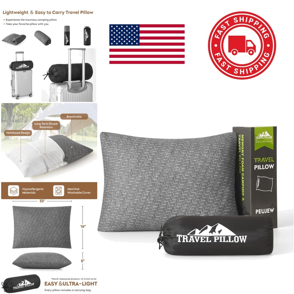 Compact Hammock Pillow with Embroidery Lightweight Design for Beach Trips
