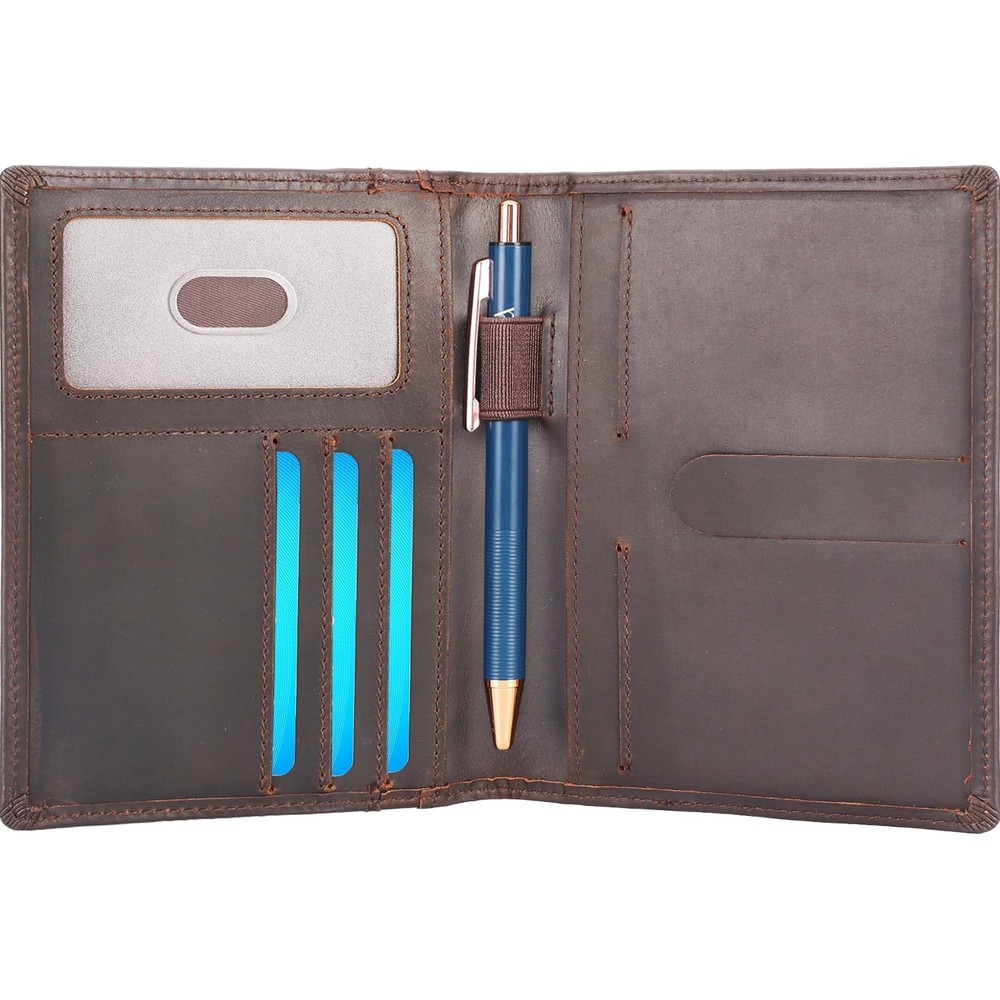 Luciano Leather Pocket Journal Cover for 3.5″ x 5.5″ Field Notes or Moleskine…