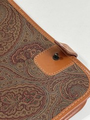 Vtg Manhattan Accessories Saks Fifth Avenue Travel Tie Holder Case Made In Italy