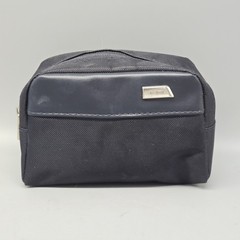 TUMI for Delta Travel Toiletry Makeup Cosmetics Bag Nylon Gray (Empty)