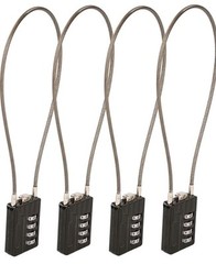 4 Pcs Resettable Combination Padlock, 1-3/16″ Width Body with 32Cm Extrem Long